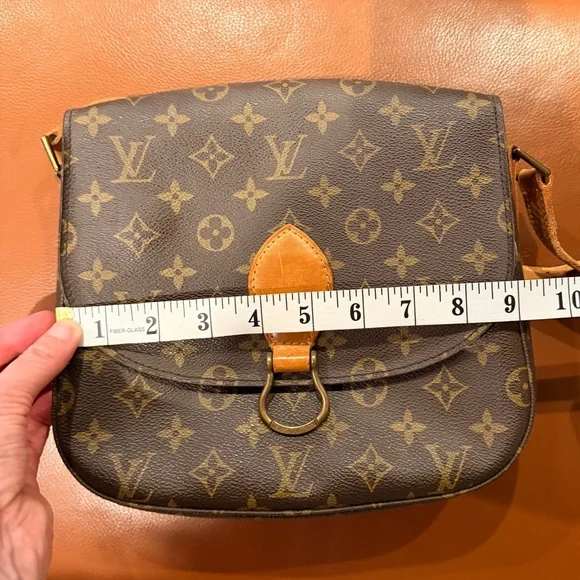 Louis Vuitton Monogram Crossbody Bag with Tan Accents - Picture 6 of 6